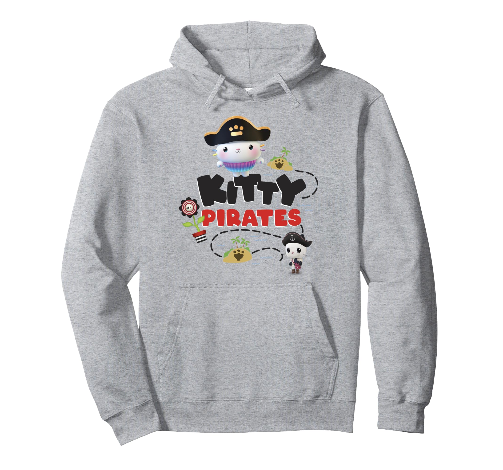 

Gabby s Dollhouse Kitty Pirates Treasure Map Hoodie