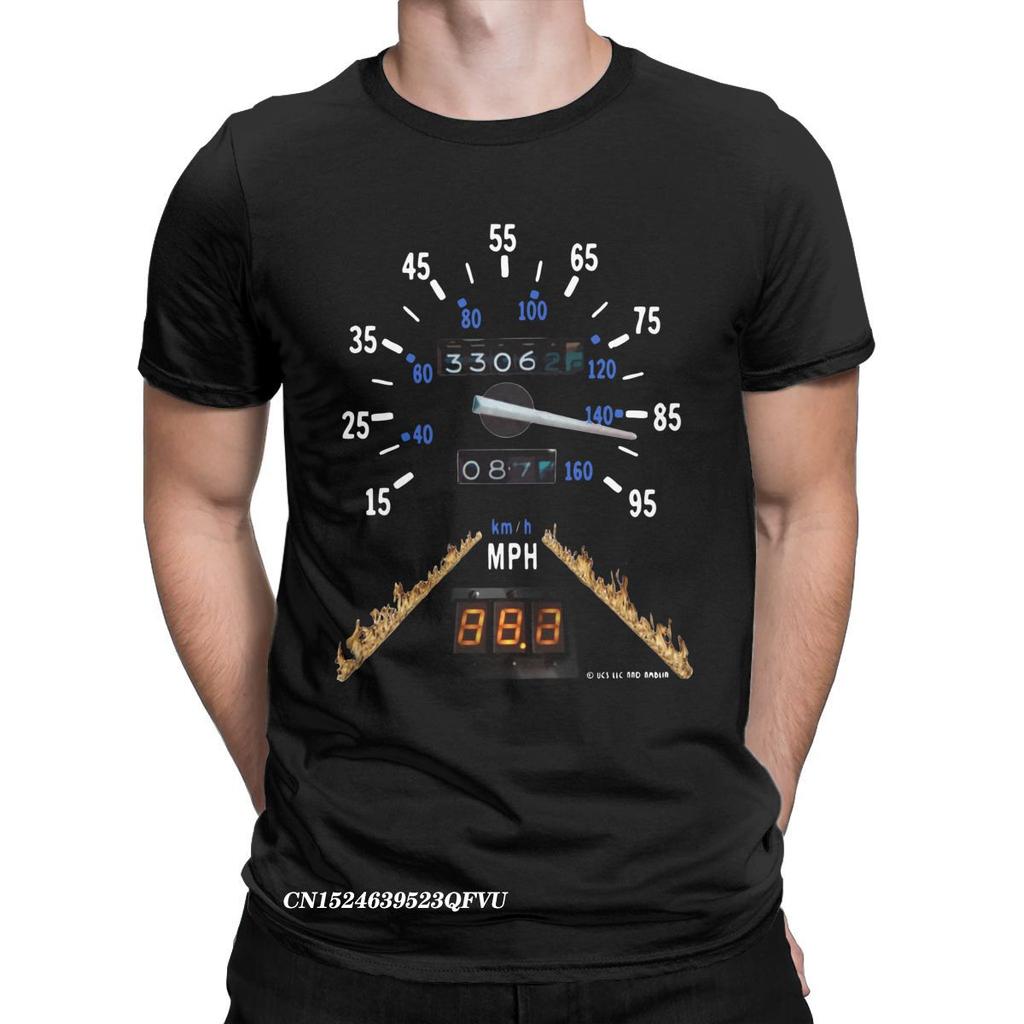 Men's Tshirt Time Travel Movie BTTF Leisure Tees Harajuku T-Shirts Premium Cotton Adult Clothes