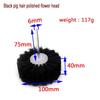 1pcs Abrasive Sisal Filament or Pig Hair Brush Polishing Grinding Buffing Wheel Woodworking for Furniture Rotary Drill Tools(Black Brush)