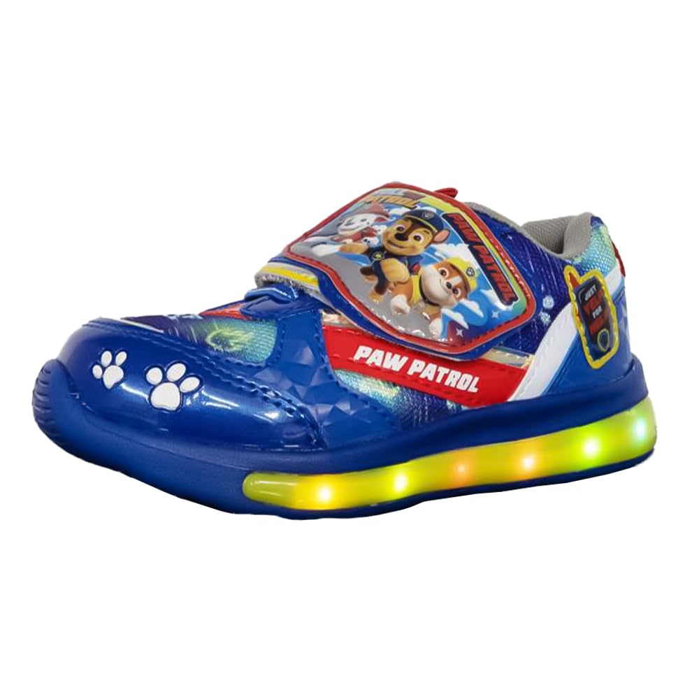 

[Character] Paw Patrol Flash Sneakers for Kids, Paw Patrol, Boys and Girls, 70155 70156 (Blue (70155), Japanese Shoe Size, Kids, Numeric, 18.0 cm)