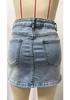 Slanke Casual Elastische Dames Denim Minirok - Gewassen Nieuwe Stijl 2026
