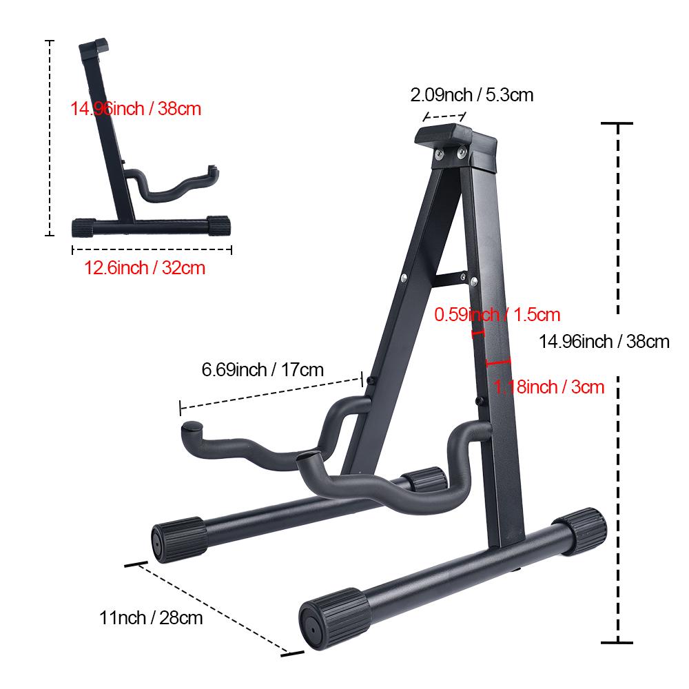 Foldable MetaL Guitar Stand Universal for Holder for Acoustic/Electric Guitar Ukulele Violin Banjo