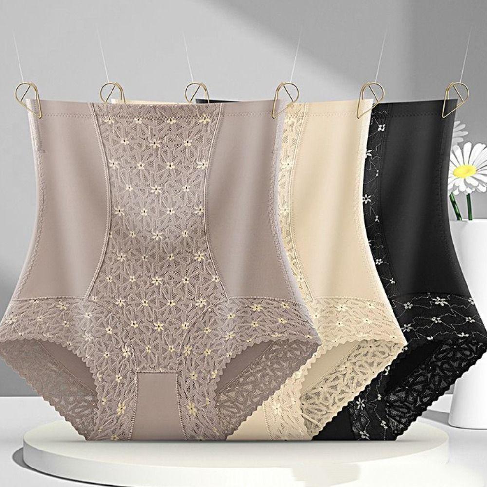 Shapers Tummy Control Underwear Mesh Flower Body Shaping Panties Butt Lifting Briefs  Female