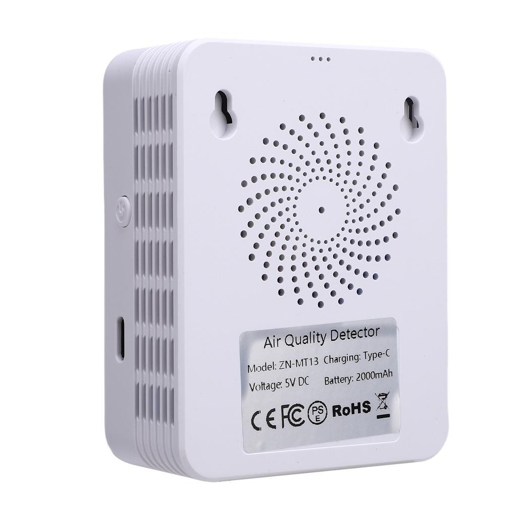 10 in 1 HCHO Meter, Portable Temperature and Humidity Meter with Color Screen for Home,  , Vehicle, Detect PM0.3 PM2.5 PM10 CO2 CO TVOC