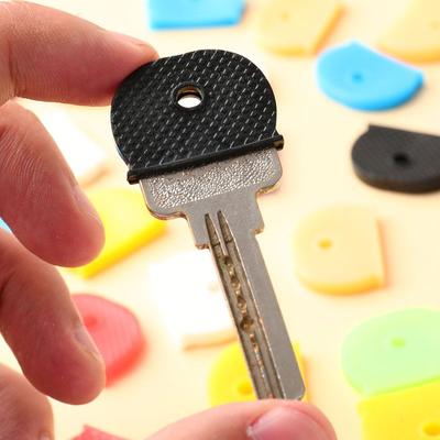 32Pc Multi Color Key Cap Covers Key Identifier Tags Soft Silicone Topper Key Holder Keyring Label Keys Organizer