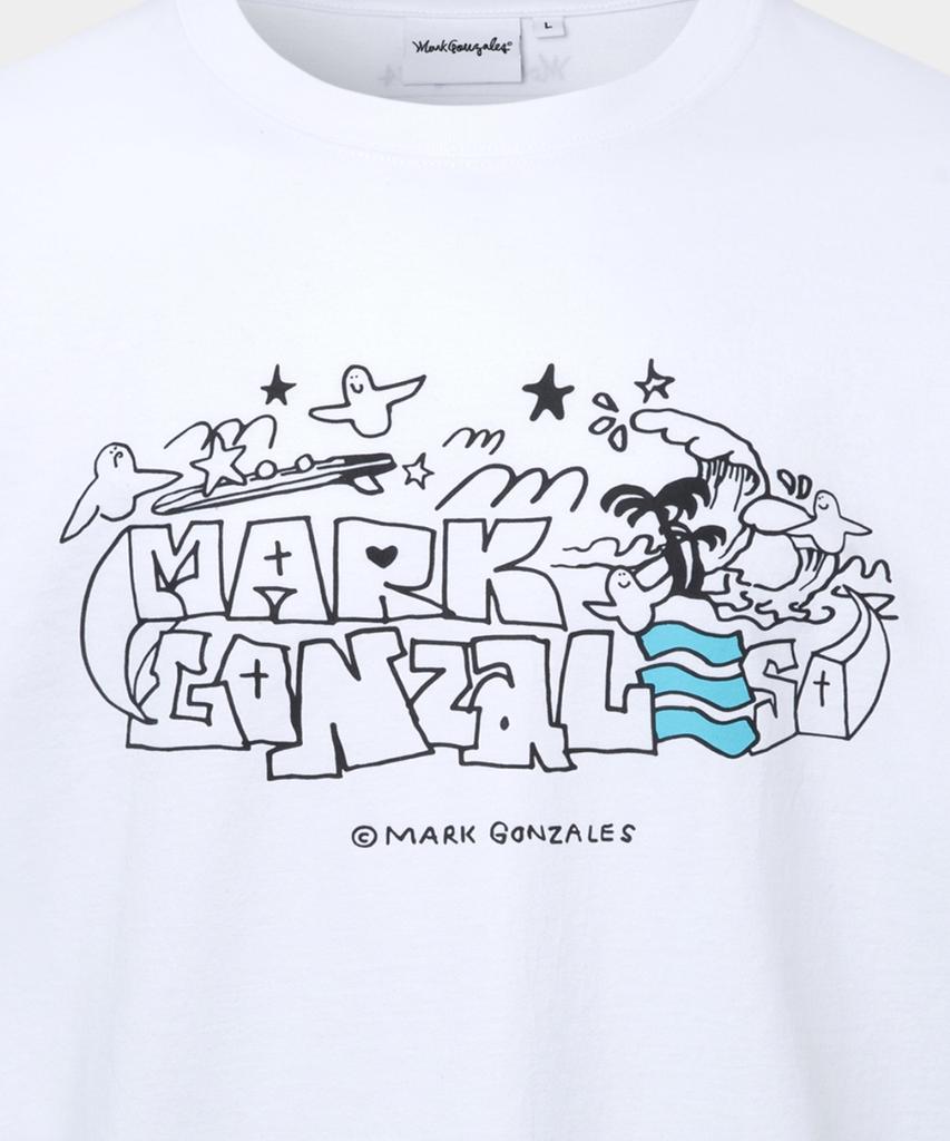 Mark Gonzales X Barrel Graphic Short Sleeve T-Shirt - White