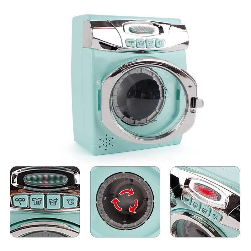 Interactive Home Appliance Simulation Set: Light & Sound Kitchenware, Tableware, Washing Machine, Steamer & Puzzle