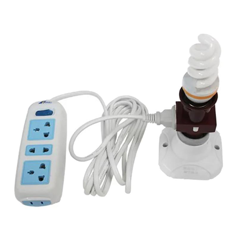 E27 Doppelschraube Mehrzweck-Steckdose Schalter Lampenfassung Steckdose Lampensockel Beleuchtungszubehör 110V-240V