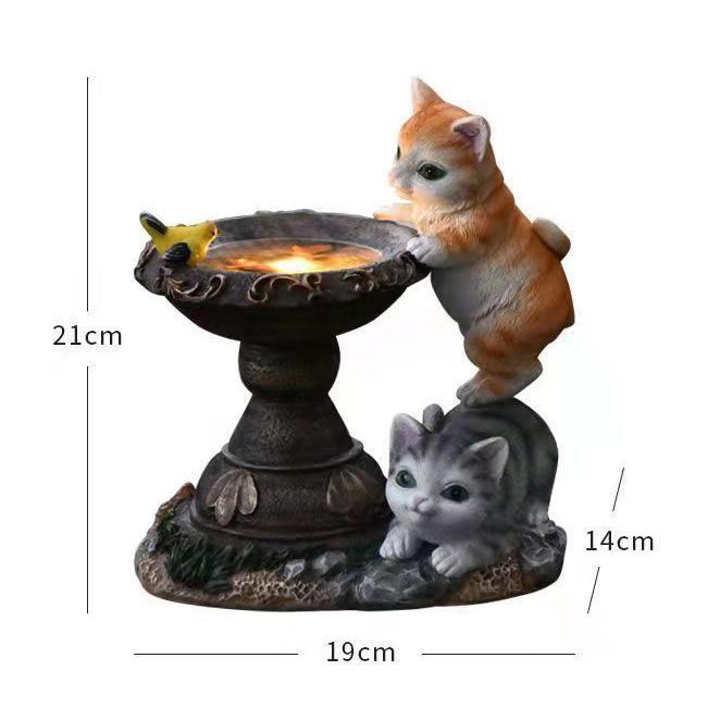 

Солнечный светодиодный светильник, скульптура кролика, смола, двойной кролик, лампа для питьевой воды, уличный двор, сад, фигурка животного, украшение None