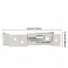 Rectangular Stainless Steel Car License Plate Spring Loaded Bracket License Plate Bracket Clamps Trailer Number Plate Clips 2Pcs