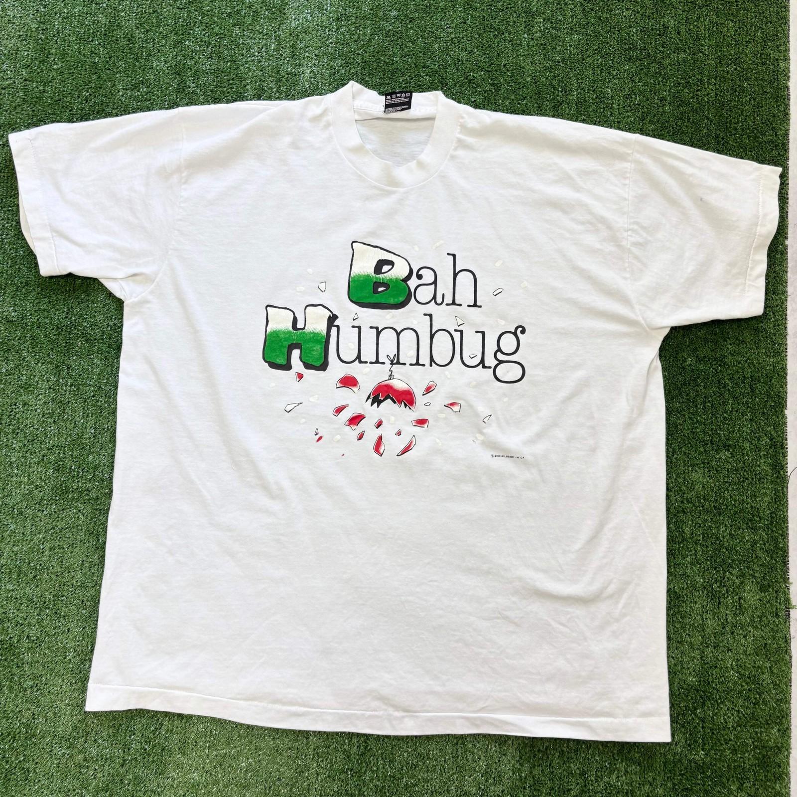 Vintage T Shirt Mens XXL White Single Stitch Graphic Print 90s(E) L