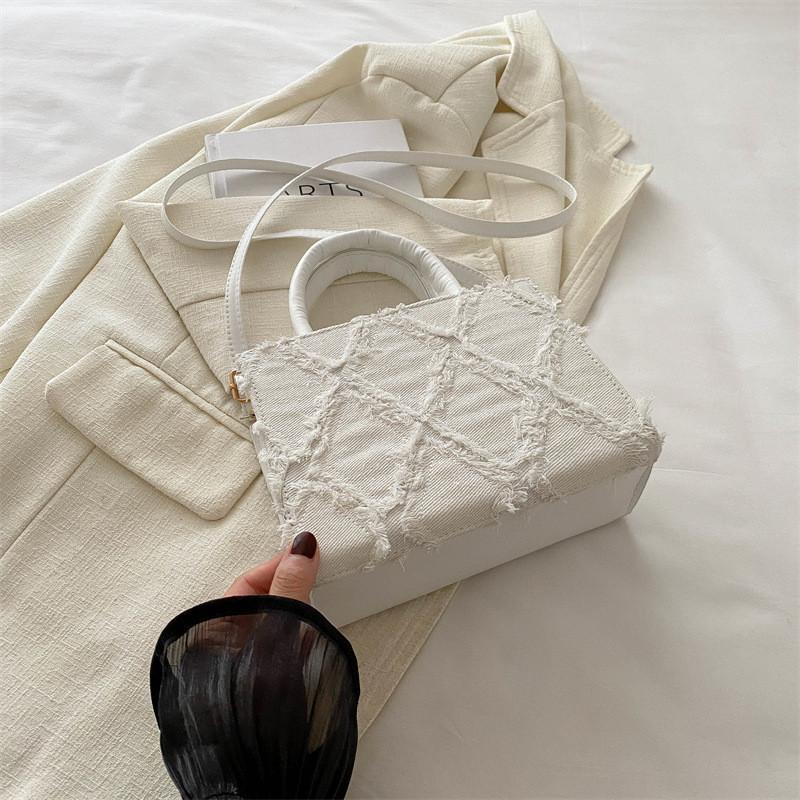 2024 Trendy Simple Small Square Bag Vintage Handbag Casual Crossbody Bag For Women