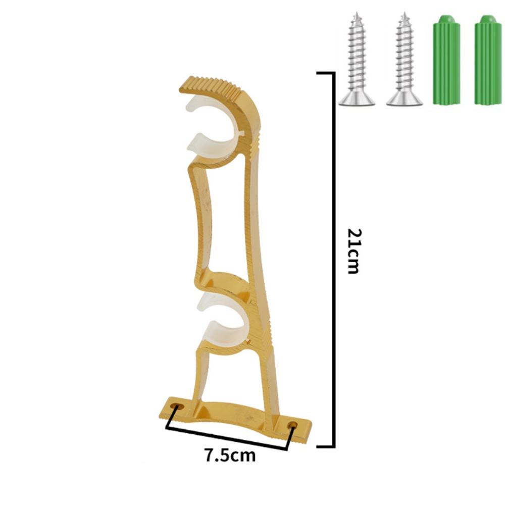 with Screws Curtain Rod Support Heavy Duty Curtain Fixing Clip Durable Window Hardware Tools