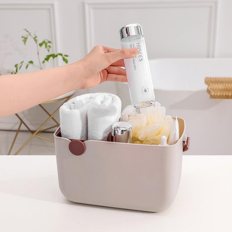 Panier de Rangement Multifonctionnel pour Bain Boîte Portative pour Cosmétiques Panier de Vidange Portable pour Voyage en Plein Air Plage Paniers de Rangement pour Pique-nique