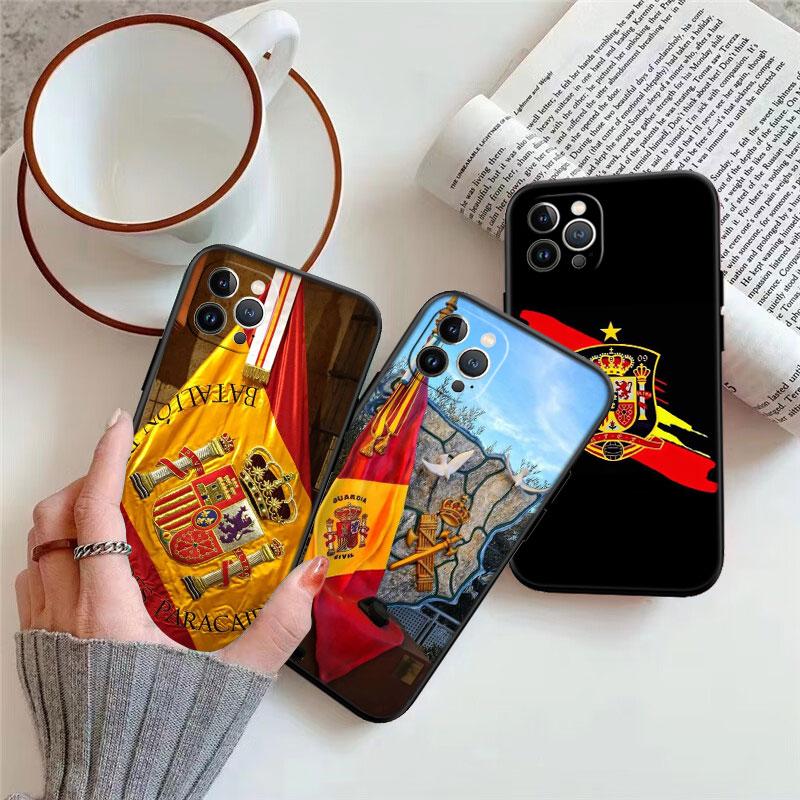 IK61 Spain Flag New High-End Shell Phone Case for iPhone SE X XS XR 16E 17 11 Pro Max 8 7 6 6s Plus Air
