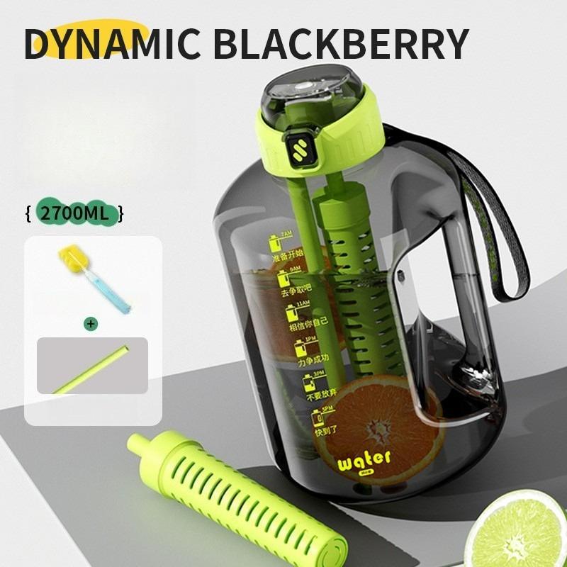 1.7L/2.7L Fitness Cup Drinking Bottle Large Capacity Portable PC Sports Water with Straw Good-looking Student Drink Kettle