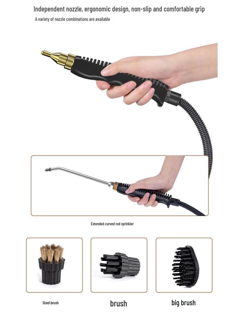 2500W Hochdruck-Dampfreiniger für Klimaanlage & Dunstabzugshaube mit Hochtemperatur-Desinfektion, Kompaktes Design