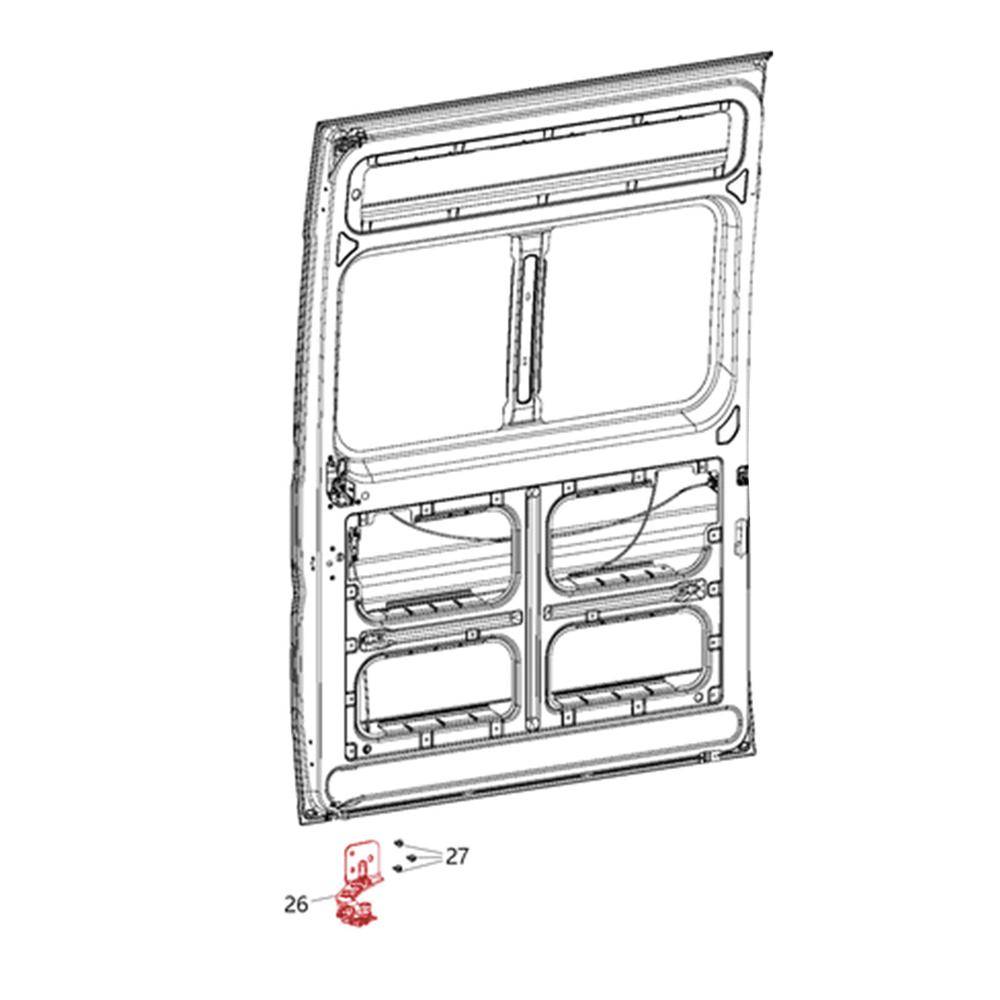 For 2014-2021 Ram ProMaster 1500 2500 3500 Right Side Sliding Door Roller Lower