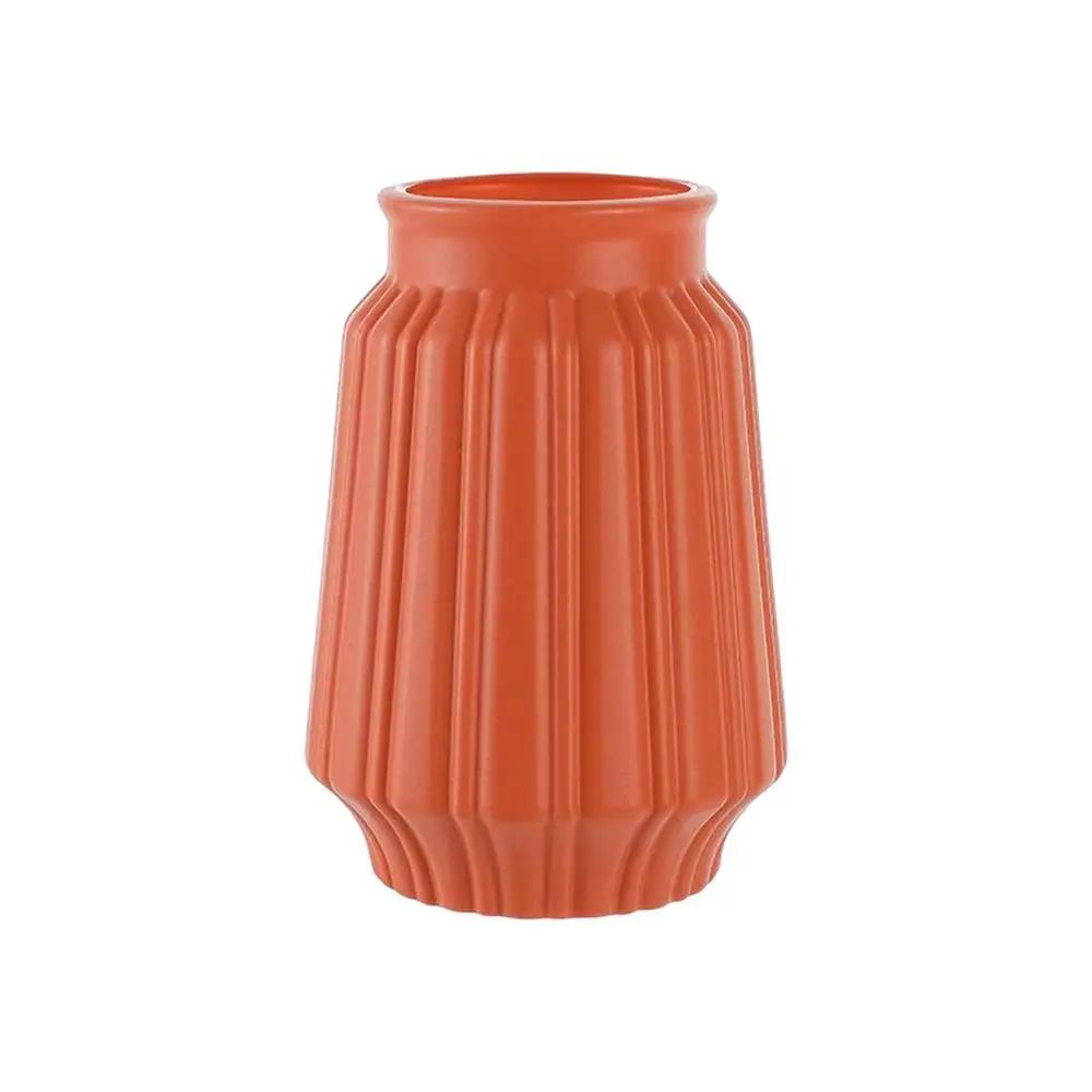 

Простая современная ваза для цветов, белая пластиковая ваза, цветочный горшок, корзина, скандинавское украшение для дома, гостиной, свадебное украшение для дома, цветок