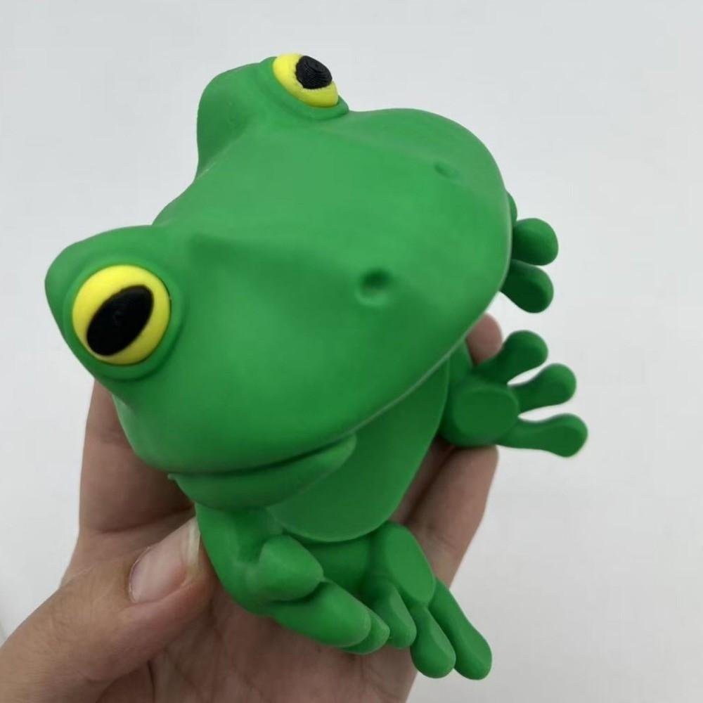 Pokrywka na puszkę żaba drukowana 3D Wielokrotnego użytku Pokrywka do puszki po napojach Żaba z ruchomymi ustami Pokrywka do słoika Akcesorium do napojów