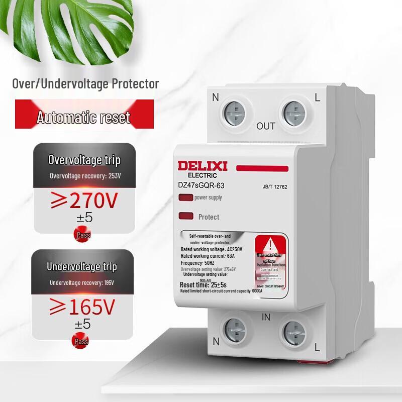 DELIXI DZ47S Self-Resetting Over/Under Voltage Protector