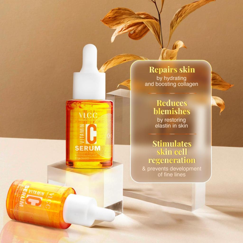 VLCC Vitamin C Serum 30 Ml For Radiant Skin And Daily Hydration Support For Brighter, Smoother, Fresh-Looking Appearance