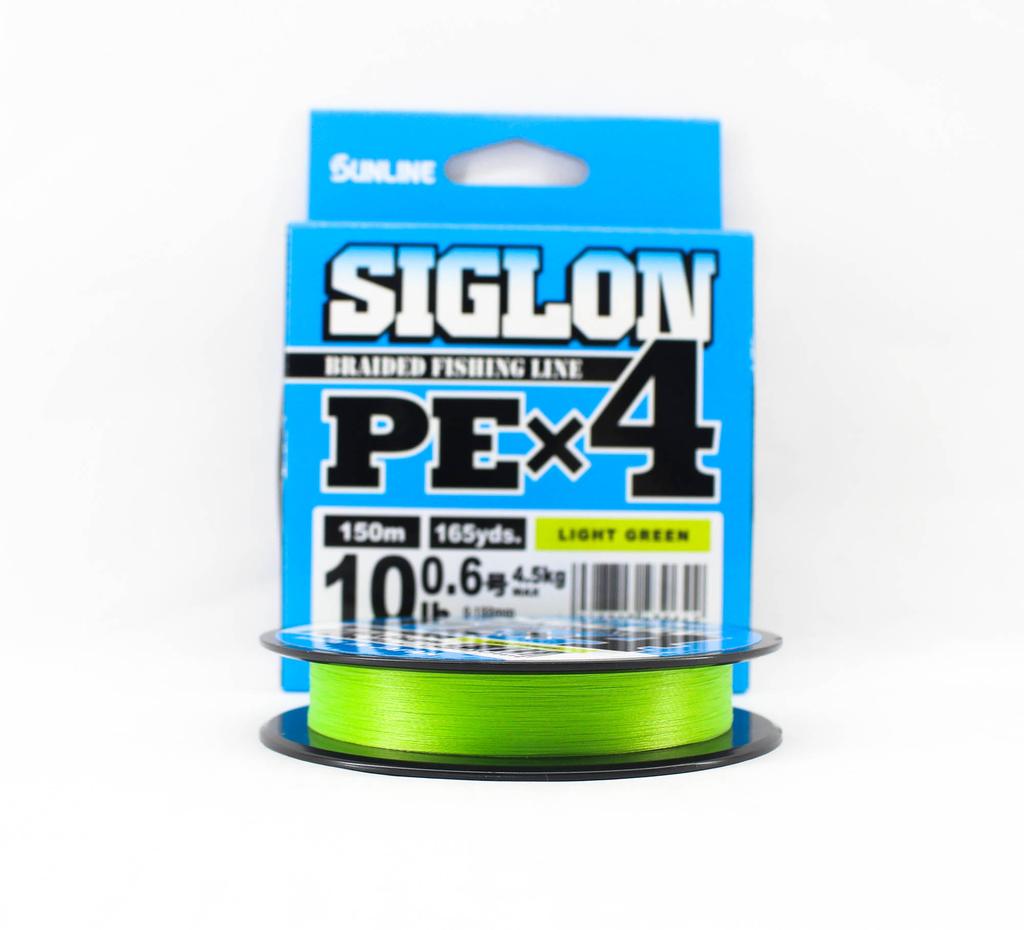 Sunline PE Line X4 Siglon 150M PE 0,6 10LB Limonkowy (0642)