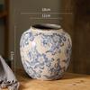 Blue and White Porcelain Vases Flower Arrangements Living Room Decorations Chinese Style Ceramic Home Decoration Retro Porcelain