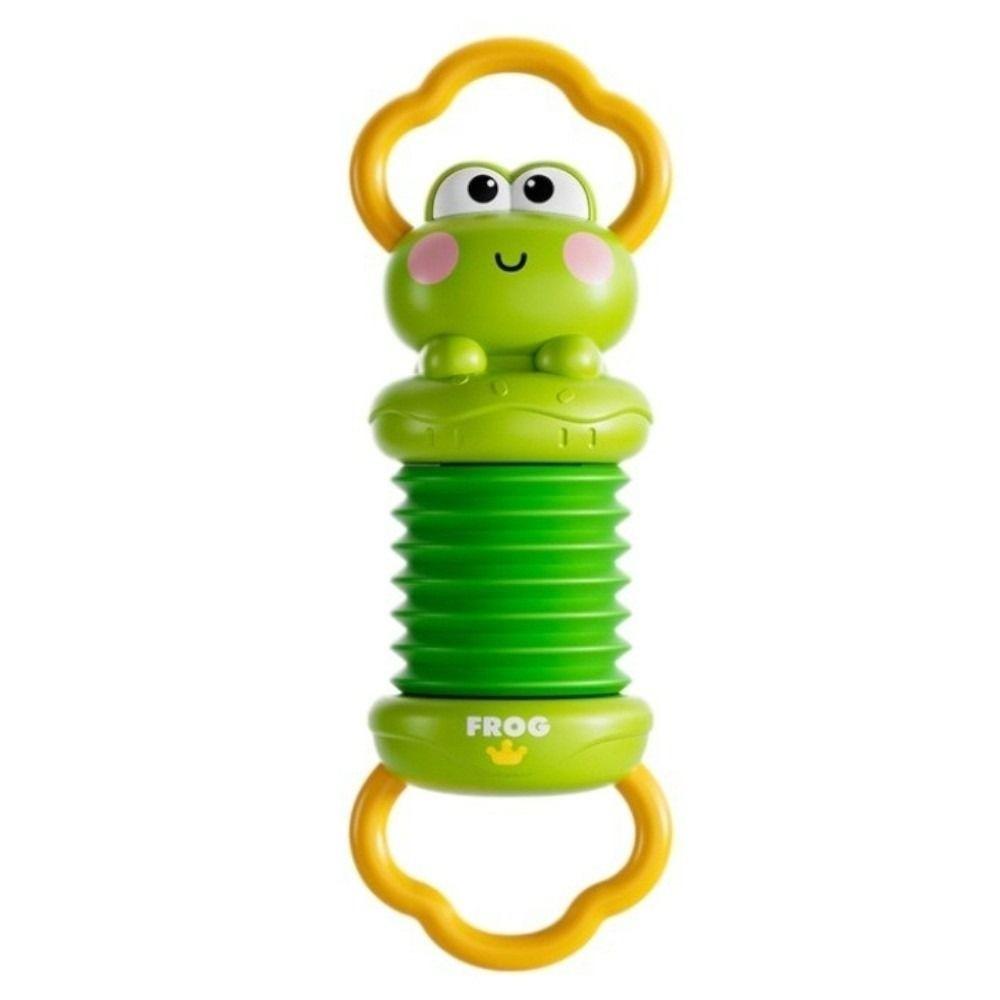 Cartoon Frog Accordion Toy Mini Sensory Toy Educational Early Educational Toy  For Toddlers зелёный
