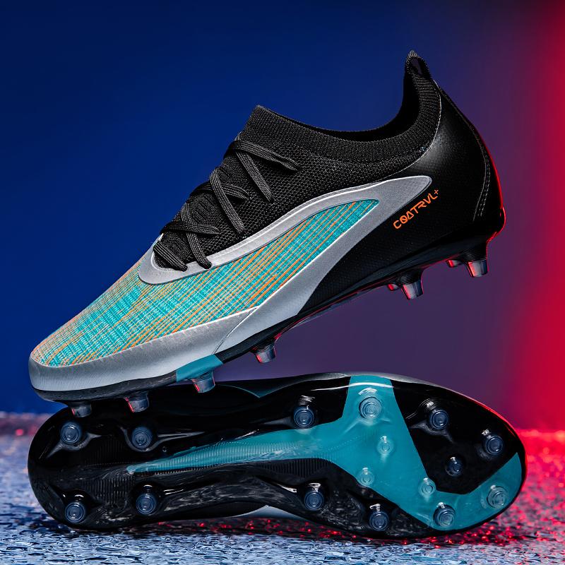New Men Soccer Shoes Breathable Non Slip Outdoor Sport Football Boots Cleats Adult Long Spikes Training Boys Match Comfortable
