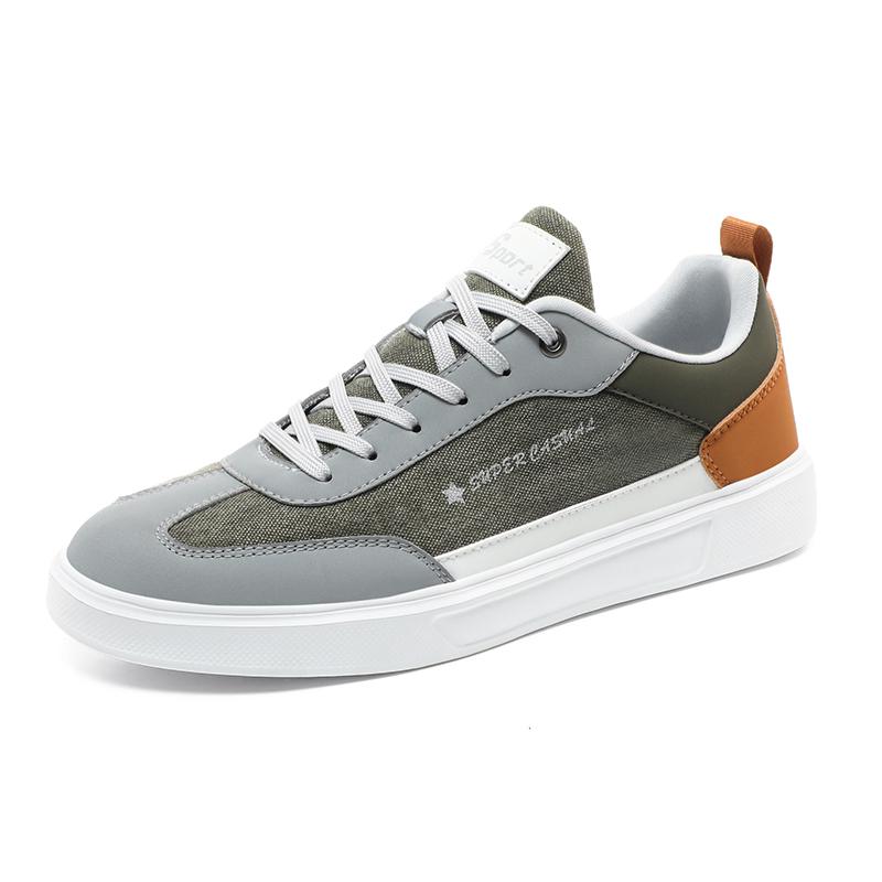 Four Seasons Khaki Men's Skateboard Shoes Comfortable Breathable Flat Sneakers Man Retro Low-Cut Casual Shoes for Men Size 39-47