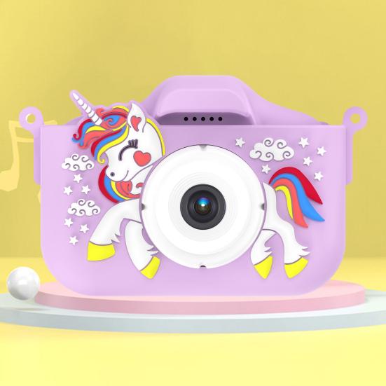 1 Set Kids Camera Dual Lens Camera with Selfie Function High-Resolution Children