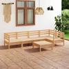 Vidaxl 6-Cz. Garden Lounge Set, Solid Pine Wood