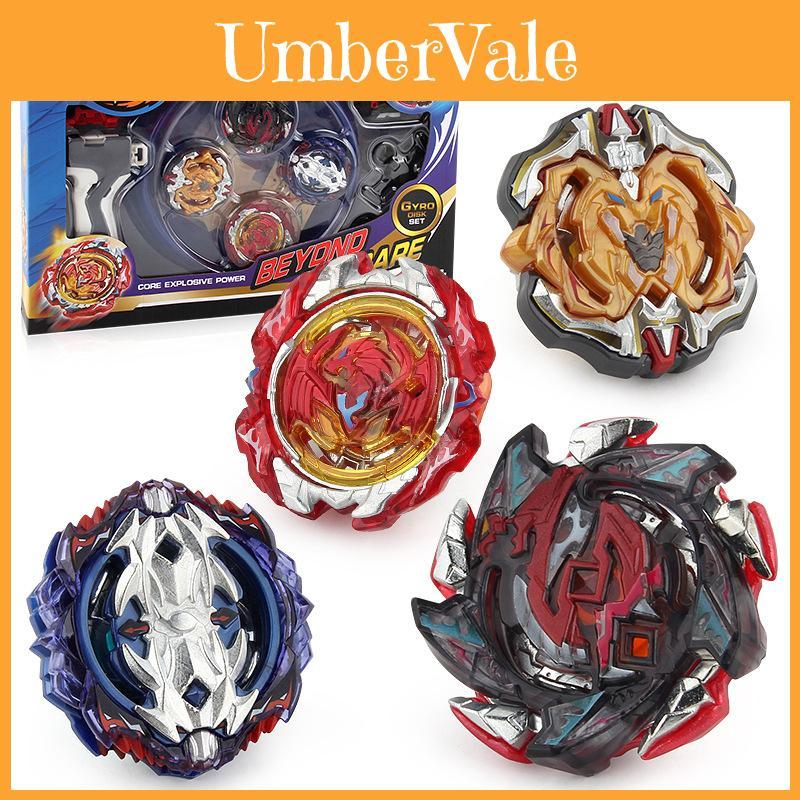 Xd168-10 Alloy Battle Gyro Toy Set With Four-in-one Competitive Design For Kids