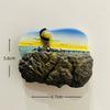 Norwegen Oslo Bergen Harz Kühlschrankmagnet Aufkleber Reise Souvenir Geschenk Landschaft Kühlschrankmagnet Haus Küche Dekoration