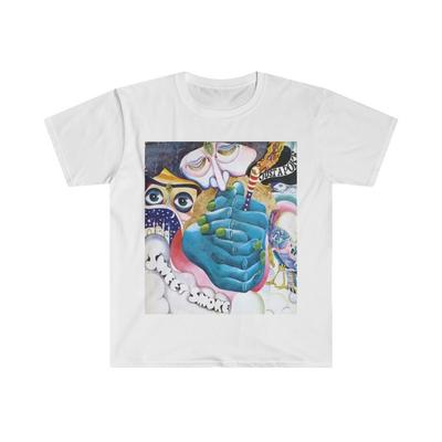 Weiches Baumwoll-T-Shirt. Süßer Rauch. Nur ein Stups