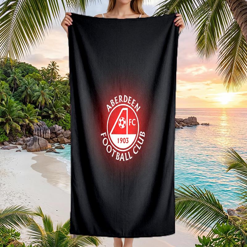 Asciugamano da Spiaggia Asciugatura Rapida Aberdeen FC Stampa Microfibra Assorbente Portatile da Viaggio Asciugamano da Nuoto
