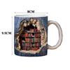 3D Creative Mug Special Design Effect Wall Crash and Book Shelf Coffee Tea Cup Christmas Boys Girls Gifts for Office Household