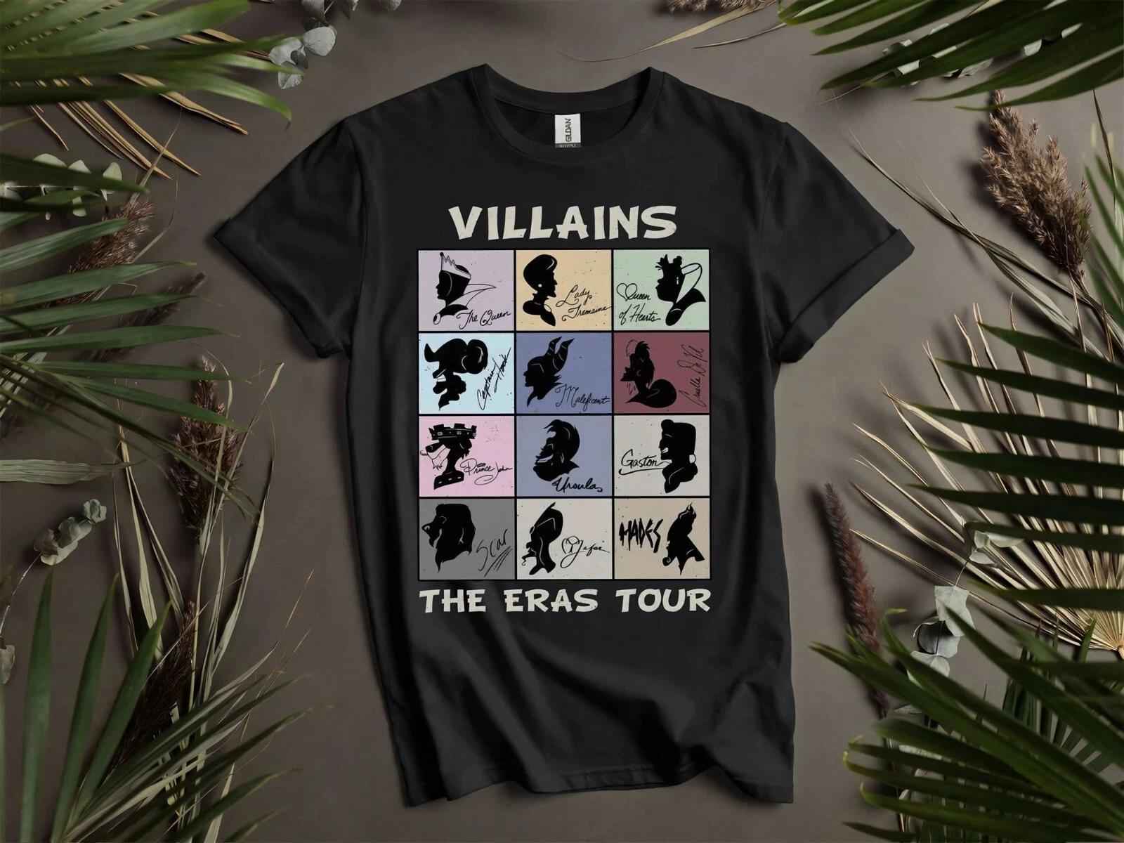 Disney Villains Characters Group T-shirt T shirt Men Women Unisex Tshirt K422 XL