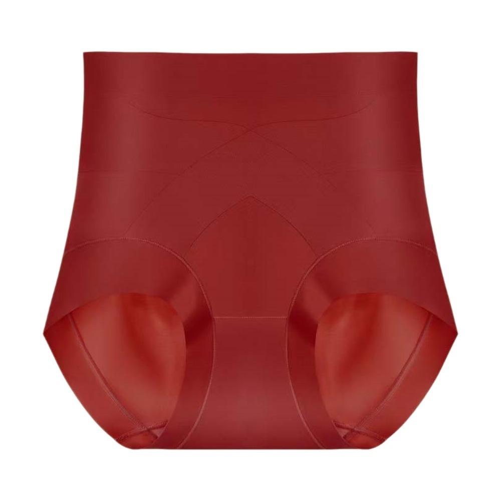 Thin Shapewear Panties Skin Color Butt Lifter Briefs Fashion Seamless Underpants  Lady XL 72.5-85kg-Dark Red