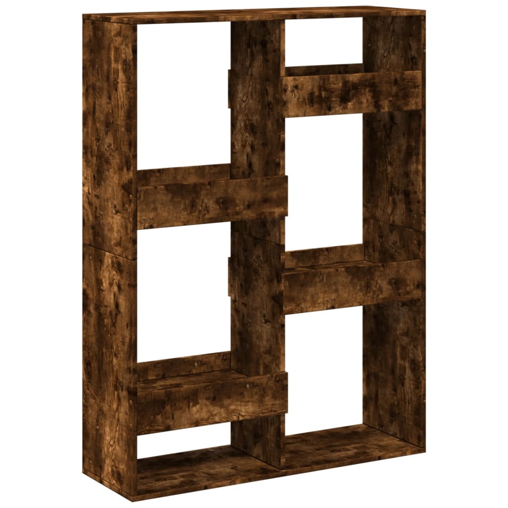 Room Divider Smoked Oak 100x33x135 cm Engineered Wood