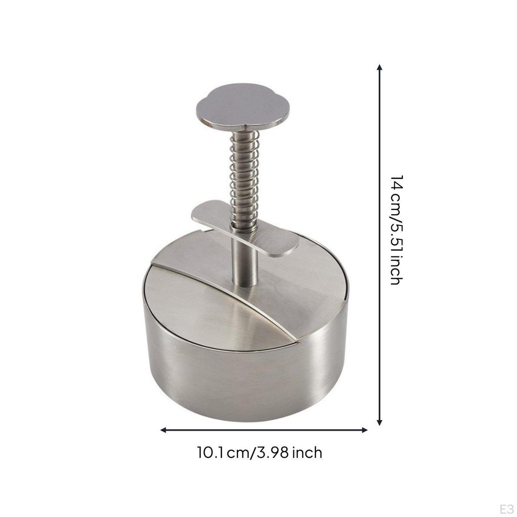 Hamburger Press 304 Stainless Steel Form Easy to Shape Round Patty Maker Diameter