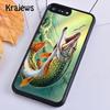 Krajews Rainbow Trout Fishing Skin Phone Case Cover For iPhone 17 Air 16 15 14 plus 12 13 pro max coque Fundas