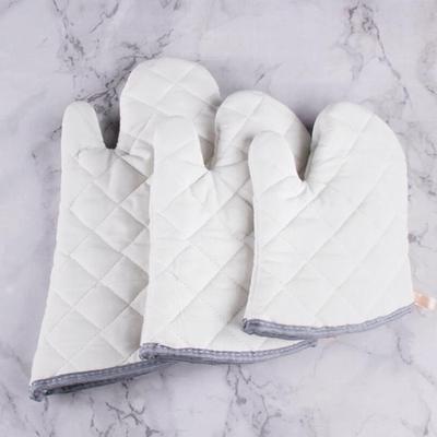 2ks Bavlněné troubové silné rukavice Žáruvzdorná chňapka Kuchyňské vaření Mikrovlnná chňapka