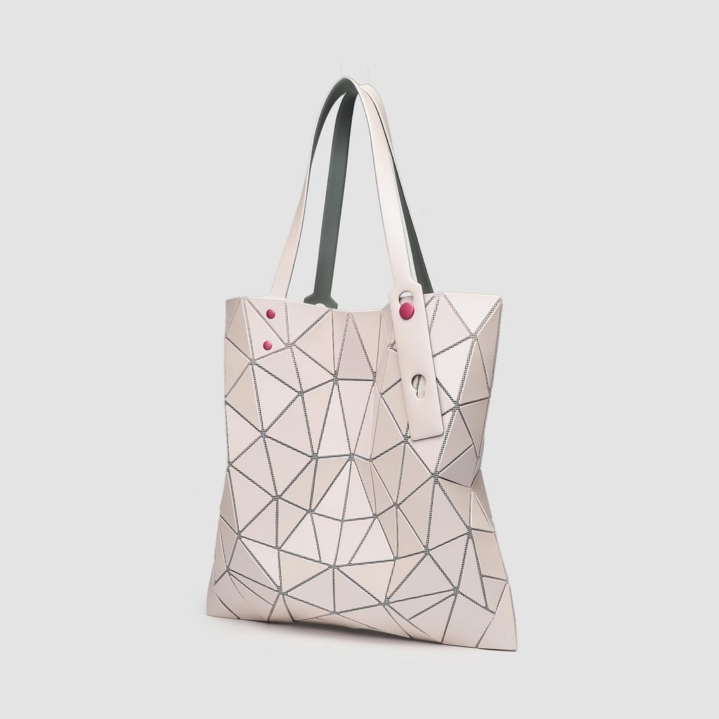 Diamond Lattice Geometric Diamond Lattice Color Hardware Bag Fashion Hand Bill Shoulder Bag Tote Bag Women's Bag