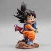 14cm Dragon Ball Child Goku Figure with Pura Yamcha - Anime PVC Model Toy Desk Decoration Statue Gift for Fans