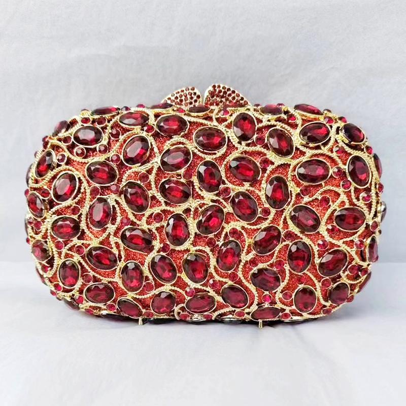 White/Silver Clear Stone Women Bags Crystal Wedding Party Evening Clutches Purses For Women Prom Minaudere Diamond Bridal Clutch