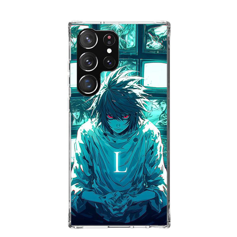 N-Note D-Death L Lawliet Phone Case For Samsung Galaxy S26 Ultra S23 S24 S25 Edge S20 FE S21 S22 Plus Soft Print Shell Cover Fun