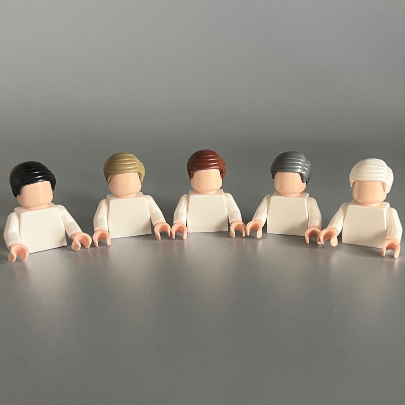 

Small Particle Building Block Miniature Accessories Hair, Side Comb Short Hair 99930 Compatible 3626 0.1Kg