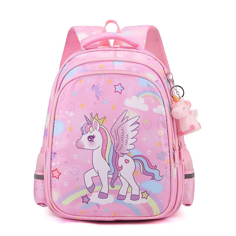 Cute Cartoon Nylon Backpack For Kids Lightweight And Breathable For School
